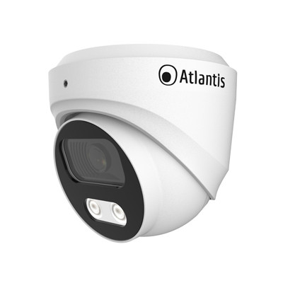 Atlantis Ultraplex A11-U810A-DP IP PoE Dome Camera 8MP 3872x2180 20fps H.264/H.265 1/2.7" CMOS Sensor 2x IR Array LED 10m