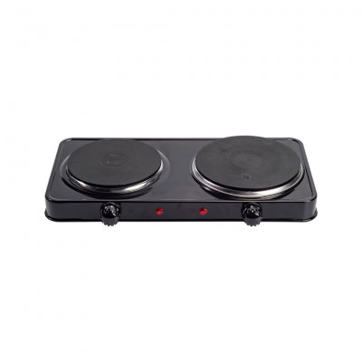 Mulin Electric Double Hot Plate 2000W MAX – Cast Iron Dual Burner Portable Stove