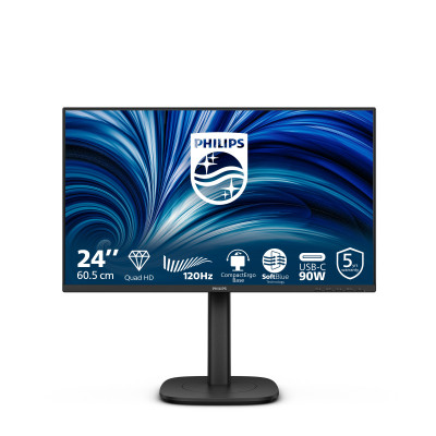 Philips 24B2U3601 computer monitor 60.5 cm (23.8") 2560 x 1440 pixels Quad HD LCD Black