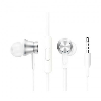 Xiaomi Mi In-Ear Headphones Basic Wired Earphones 3.5mm Jack Stereo Sound Lightweight, Matte Silver