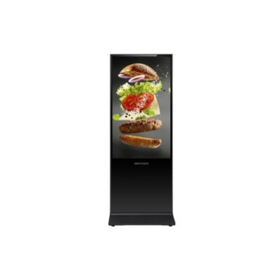 HIKVISION DIGITAL SIGNAGE 4K 43" TOTEM 4-core, 2GB memory, 16GB storage,  Andriod 8.1, 4K - DS-D6043UL-B/S, Trasp. da Concordare