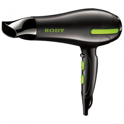 SODY Professional Hair Dryer 2000-2400W Powerful Styling Hairdryer SD3003 with Cold Shot, black