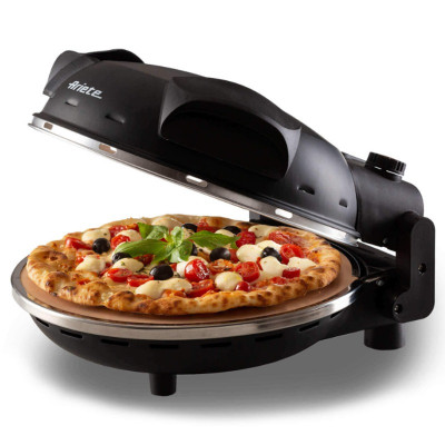 Ariete 0917/00 Electric Pizza Oven 1200 W Black, 400°C, 32 cm Stone Plate