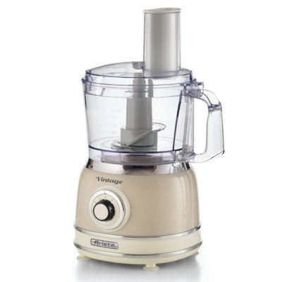 Ariete 1781/03 Vintage Beige Multifunction Food Processor 1000W 2 Speeds + Pulse 1.2L