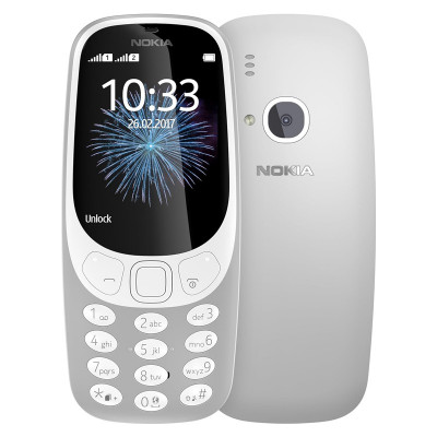 Nokia 3310 (2017) Dual SIM Grey Feature Phone, 2.4-inch Display, 2 MP Camera