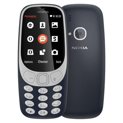 Nokia 3310 Dual SIM Mobile Phone Dark Blue, 2.4-inch Display, 2 MP Camera, Bluetooth 3.0