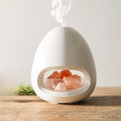Aroma Diffuser Salt Stone Therapy 150ml Ultrasonic Humidifier Warm Light Relaxation KP-6017