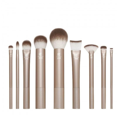 Real Techniques Au Naturale 9 Piece Brush Set Professional Makeup Kit for Foundation Powder Concealer Face Eye