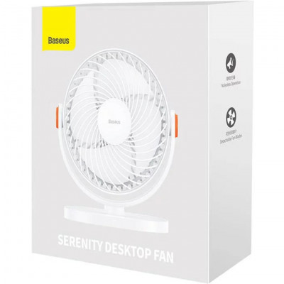 Baseus Serenity Desktop Fan BS-HF013 Silent USB Desk Fan 3W Portable Cooling Fan Adjustable Angle