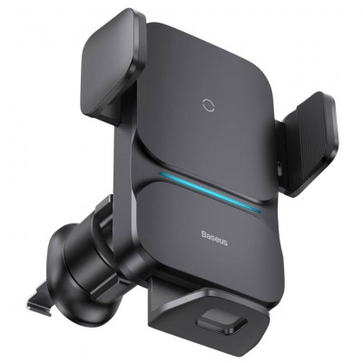 Baseus Wisdom Auto Alignment Car Mount Wireless Charger Qi 15W Fast Charging Phone Holder Vent Mount