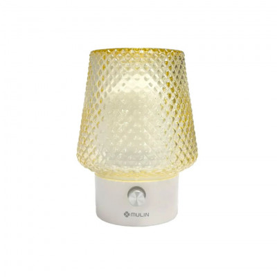 MU BL-002 Handmade Glass Aroma Diffuser Ultrasonic Humidifier RGB LED 100ml USB Table Diffuser White