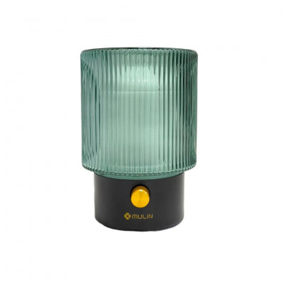 MU MUBL-001 Handmade Glass Aroma Diffuser Ultrasonic Humidifier RGB LED Lamp 100ml USB Powered Black