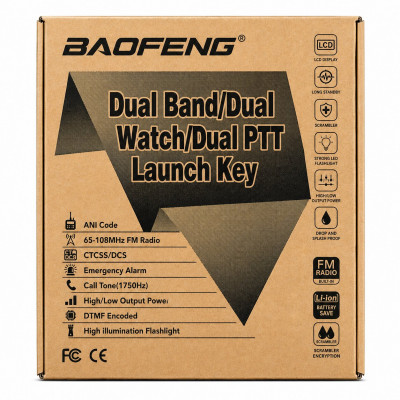 Baofeng UV-82 Dual Band Walkie Talkie 65-108MHz FM Radio Dual PTT Long Range Two Way Radio