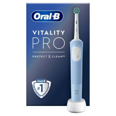 Oral-B Vitality Pro Electric Toothbrush with 3 Cleaning Modes Rechargeable Daily Oral Care System Blue