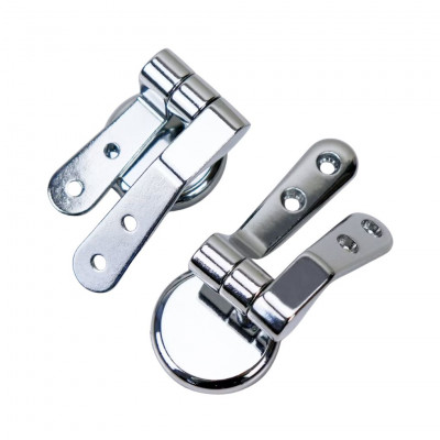Casily Professional Shower Door Hinge Metal Water Screen Hinge Set with Fixing Screws Bathroom Replacement Kit