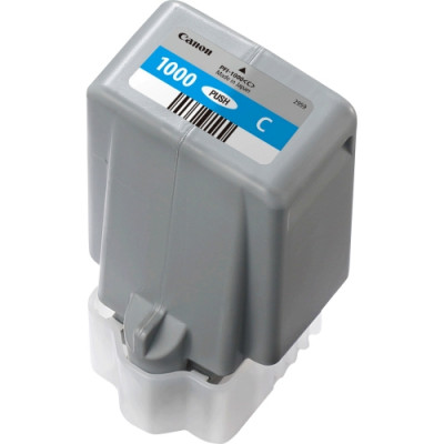 Canon PFI-1000C Cyan Ink Cartridge 80ml Original Compatible with imagePROGRAF PRO-1000 Inkjet Printer High Capacity for