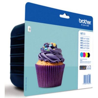 Brother LC-123VALBP ink cartridge 4 pc(s) Original Black, Cyan, Magenta, Yellow