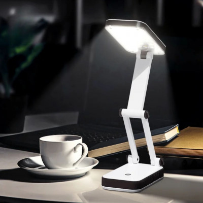 Europa Tek Rechargeable Foldable LED Desk Lamp 24 LEDs Adjustable Reading Light with 800mAh Battery