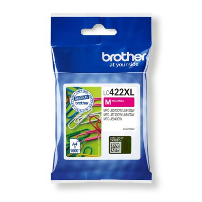 Brother LC-422XLM Magenta Original Ink Cartridge 1500 Pages High Yield Compatible with MFC-J5340DW J5740DW J6540DW J6940DW