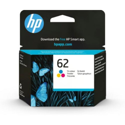 HP C2P06AE N.62 Original Multicolor Ink Cartridge Cyan Magenta Yellow for HP Envy and OfficeJet Series with 165 Pages Yield