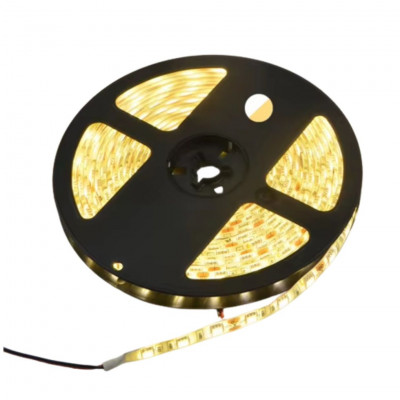 Flexible LED Strip Light 5M 2835 SMD 60 LEDs/m Warm White IP65 Waterproof DC12V Indoor Outdoor Lighting