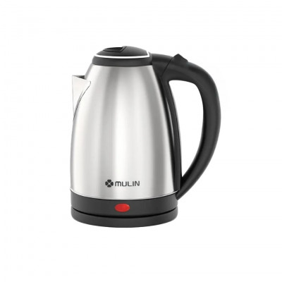 MULIN 2L Stainless Steel Electric Kettle 304 Food Grade Auto Shut-Off 1800W Cordless Fast Boil Tea Kettle