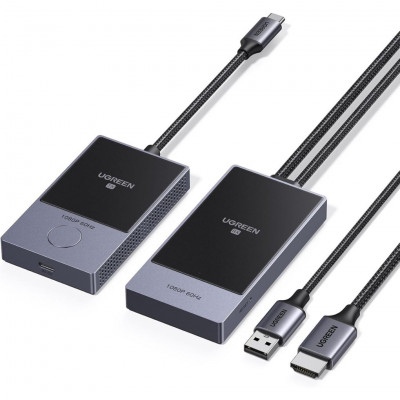 PWAYTEK Wireless HDMI Transmitter and Receiver 1080P 60Hz Dual Band 2.4G/5G 50M Plug and Play HDMI Extender