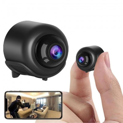 Andowl Q-S737 4K WiFi Mini Security Camera Wireless HD Indoor Camera Motion Detection Night Vision TF Card 256GB