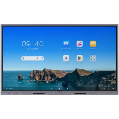 MONITOR TOUCH HIKVISION 75" Interattivo 4K, Android 14,EDLA, 8GB,128GB, Type-C, 3*HDMI, Wi-Fi/BT,Staffa inc. *RICHIEDI IL BID*