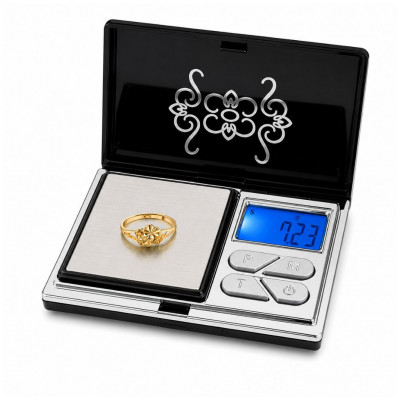 LEOV IN ATP168 Electronic Pocket Digital Jewelry Scale 200g x 0.01g Precision Mini Gram Scale with LCD Display and Protective Co