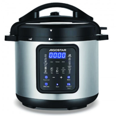 Aigostar Derrick 6L Electric Pressure Cooker 1000W Multi Cooker with 18 Preset Menus Digital Display