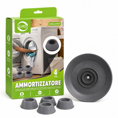 ALLPRESS Anti Vibration Shock Pads for Washing Machine & Furniture 4PCS Non Slip Noise Reduction Rubber Feet
