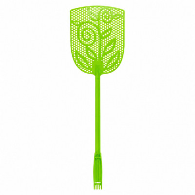 Euroblu Plastic Fly Swatter 54cm Manual Fly & Mosquito Swatter Green Lightweight Pest Control