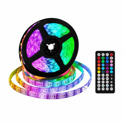 MULIN 2M Smart RGB LED Strip LEDs with App, Voice & Remote Control, Dimmable Multicolour Lighting Kit