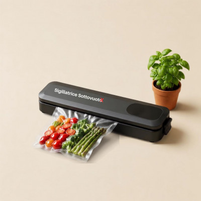 MULIN ZKJ-002 360W Vacuum Food Sealer Machine 60kPa for Dry and Moist Food with 10 Vacuum Bags for Sous Vide