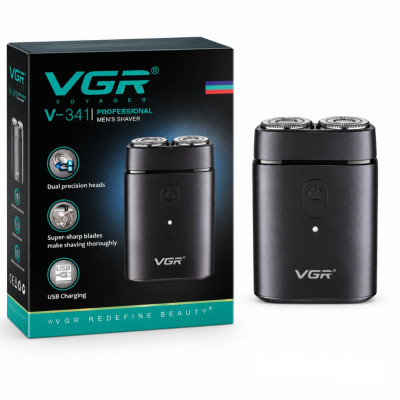 VGR V-341 Professional Men’s Rechargeable Dual Precision Shaver with USB Charging Corded & Cordless Operation