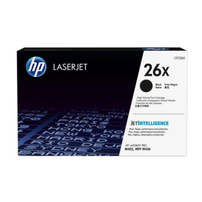 HP 26X Original Black Toner Cartridge High Yield LaserJet CF226X Professional Quality Fast Printing