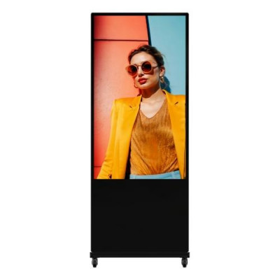 HIKVISION DIGITAL SIGNAGE 4K 55" TOTEM 4GB memory, 32GB storage,  Andriod 13, 4K - DS-D6055UN-D/S, Trasp. da Concordare