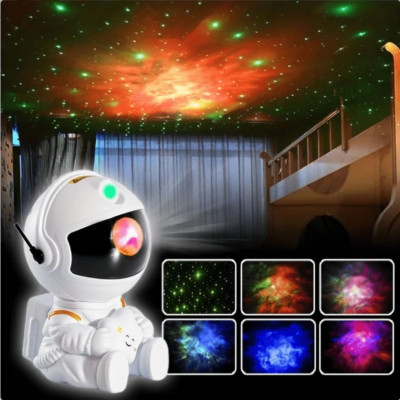 Allpress Cosmic Astronaut Night Light 306° Adjustable Magnetic Head With Remote Control Nebula Star