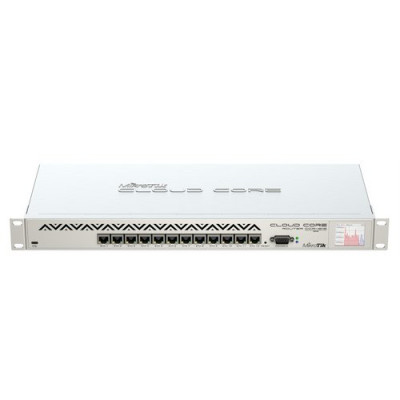MIKROTIK Cloud Core Router 1016-12G Tilera Tile-Gx16 CPU(16cores,1.2Ghz per core),2GB RAM, 12xGbit LAN, RouterOS L6,1U rackmount