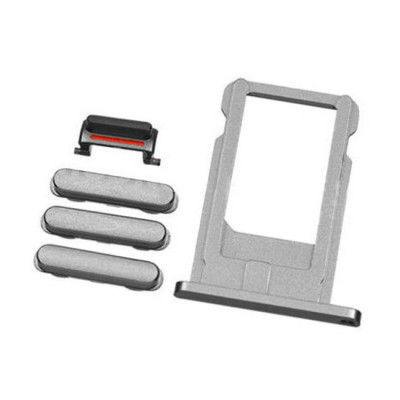 iPhone 6S Space Gray Case Button Set + SIM Card Tray