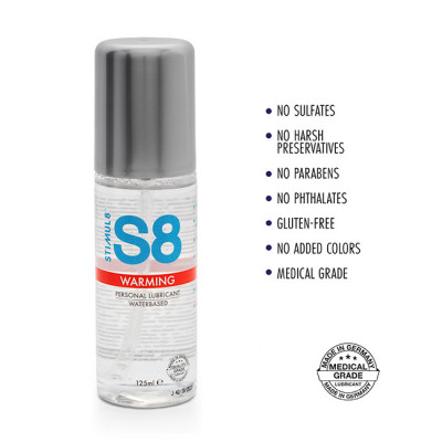S8 Water-based Warming Lube 125ml