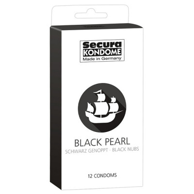 Secura Black Pearl Condoms x12