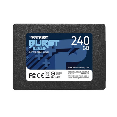 SSD PATRIOT 240GB BURST ELITE 2.5" SATA3 READ:450MB/WRITE:320 MB/S - PBE240GS25SSDR