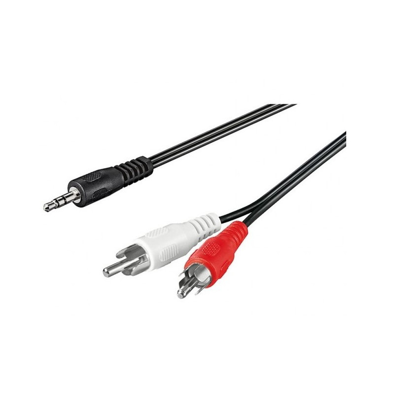 Mono Cable 3.5mm Mono Jack Plug Audio Lead 2.5m
