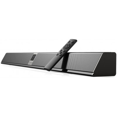 Soundbar 40 in / 100.6 cm with Display Screen, Bluetooth Speaker with and Without TV Cable (2 Woofers, Two Connection Methods, R