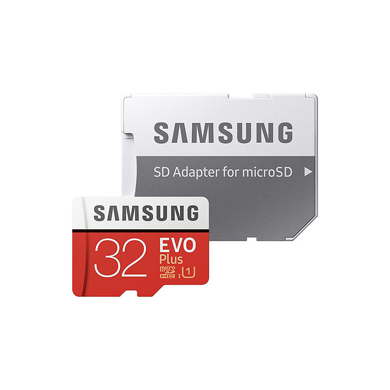 Samsung MB-MC32GA EVO Plus Card microSD 32 GB, UHS-I U1, with adapter SD