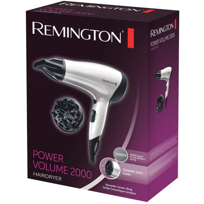 Remington Hair Dryer with 2000 W Power From Power Volume D3015
