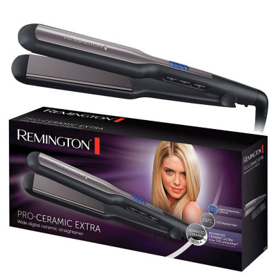 Remington Pro-Ceramic Extra Wide Plate Hair Straighteners for Longer Thicker Hair