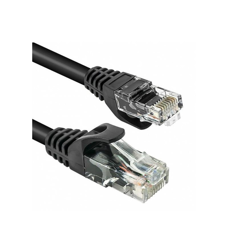 Vultech Network Cable 1m Black Cat.6 Unshielded